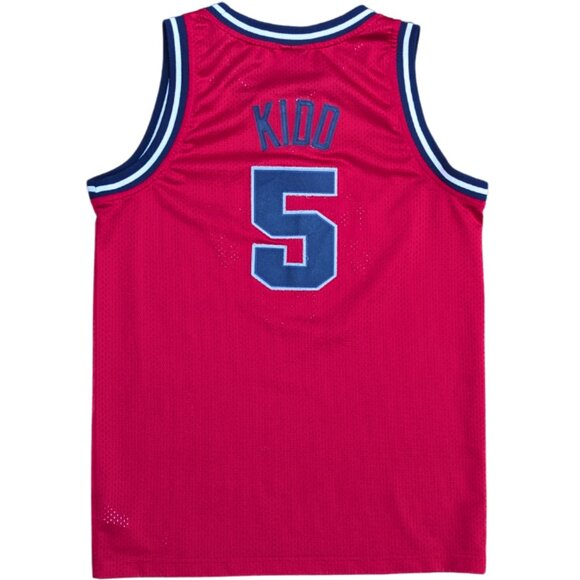 SOLD Y2K New Jersey Nets Jason Kidd #5 Red Nike Size XL Kids - Picture 2 of 4